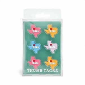 Destination Holiday I Love‎ Texas Thumb Tacks, 6 ct
